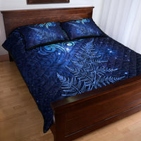 New Zealand Matariki Quilt Bed Set Maori Pattern and Silver Fern LT03 - Polynesian Pride