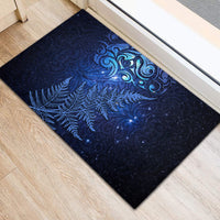 New Zealand Matariki Rubber Doormat Maori Pattern and Silver Fern LT03 - Polynesian Pride