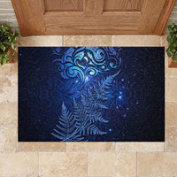 New Zealand Matariki Rubber Doormat Maori Pattern and Silver Fern LT03 - Polynesian Pride