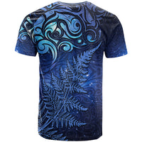 New Zealand Matariki T Shirt Maori Pattern and Silver Fern LT03 - Polynesian Pride