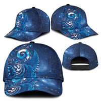 Aotearoa New Zealand New Year Classic Cap Tribal Koru Tattoo Blue Galaxy Maori Silver Fern LT03 - Polynesian Pride
