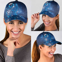 Aotearoa New Zealand New Year Classic Cap Tribal Koru Tattoo Blue Galaxy Maori Silver Fern LT03 - Polynesian Pride
