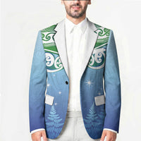 Aotearoa New Zealand New Year Blazer Maori Motifs with Silver Fern and Matariki Stars