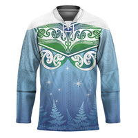 Aotearoa New Zealand New Year Hockey Jersey Maori Motifs with Silver Fern and Matariki Stars LT03 Unisex Multicolor - Polynesian Pride