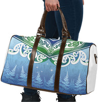 Aotearoa New Zealand New Year Travel Bag Maori Motifs with Silver Fern and Matariki Stars LT03 - Polynesian Pride