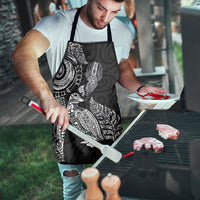 Aotearoa Moko Tribal Tattoo Apron New Zealand Maori Penguin and Fantail Black Color