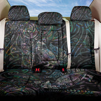 Aotearoa Moko Tribal Tattoo Back Car Seat Cover New Zealand Maori Penguin and Fantail Paua Shell Style LT03 One Size Multicolor - Polynesian Pride