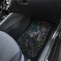 Aotearoa Moko Tribal Tattoo Car Mats New Zealand Maori Penguin and Fantail Paua Shell Style