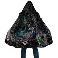 Aotearoa Moko Tribal Tattoo Cloak New Zealand Maori Penguin and Fantail Paua Shell Style