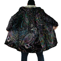 Aotearoa Moko Tribal Tattoo Cloak New Zealand Maori Penguin and Fantail Paua Shell Style