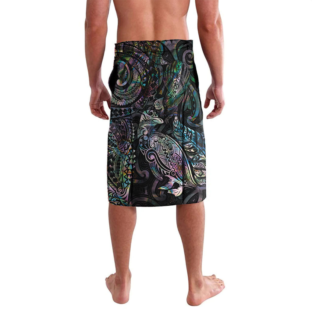 Aotearoa Moko Tribal Tattoo Lavalava New Zealand Maori Penguin and Fantail Paua Shell Style