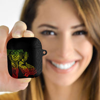 Aotearoa Moko Tribal Tattoo AirPods Case New Zealand Maori Penguin and Fantail Reggae Style