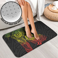 Aotearoa Moko Tribal Tattoo Bathroom Set New Zealand Maori Penguin and Fantail Reggae Style