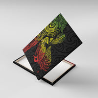 Aotearoa Moko Tribal Tattoo Canvas Wall Art New Zealand Maori Penguin and Fantail Reggae Style