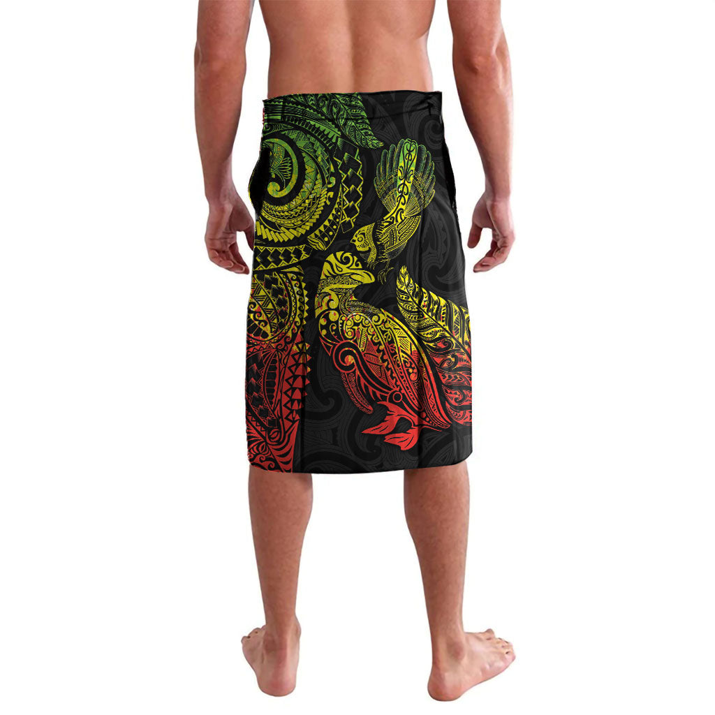 Aotearoa Moko Tribal Tattoo Lavalava New Zealand Maori Penguin and Fantail Reggae Style
