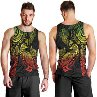 Aotearoa Moko Tribal Tattoo Men Tank Top New Zealand Maori Penguin and Fantail Reggae Style LT03 - Polynesian Pride