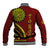 Kolisi Tonga Atele Baseball Jacket Ngatu and Polynesian Pattern