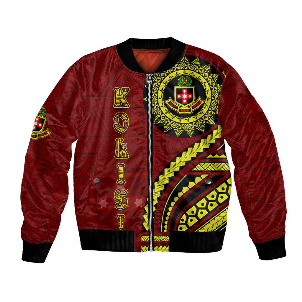 Kolisi Tonga Atele Bomber Jacket Ngatu and Polynesian Pattern