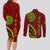 Kolisi Tonga Atele Couples Matching Long Sleeve Bodycon Dress and Long Sleeve Button Shirt Ngatu and Polynesian Pattern