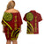 Kolisi Tonga Atele Couples Matching Off Shoulder Short Dress and Hawaiian Shirt Ngatu and Polynesian Pattern