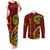 Kolisi Tonga Atele Couples Matching Tank Maxi Dress and Long Sleeve Button Shirt Ngatu and Polynesian Pattern