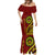 Kolisi Tonga Atele Mermaid Dress Ngatu and Polynesian Pattern