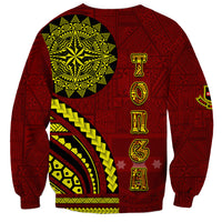 Kolisi Tonga Atele Sweatshirt Ngatu and Polynesian Pattern