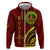 Kolisi Tonga Atele Zip Hoodie Ngatu and Polynesian Pattern