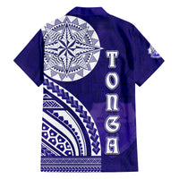Tupou College Toloa Family Matching Off The Shoulder Long Sleeve Dress and Hawaiian Shirt Ngatu and Polynesian Pattern