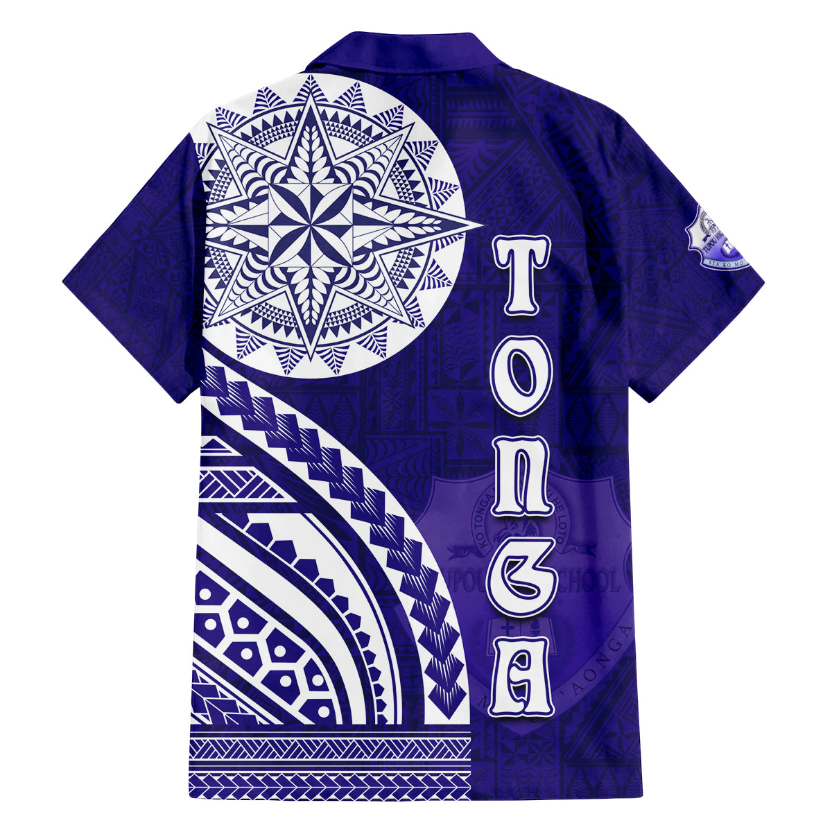 Tupou College Toloa Family Matching Puletasi and Hawaiian Shirt Ngatu and Polynesian Pattern
