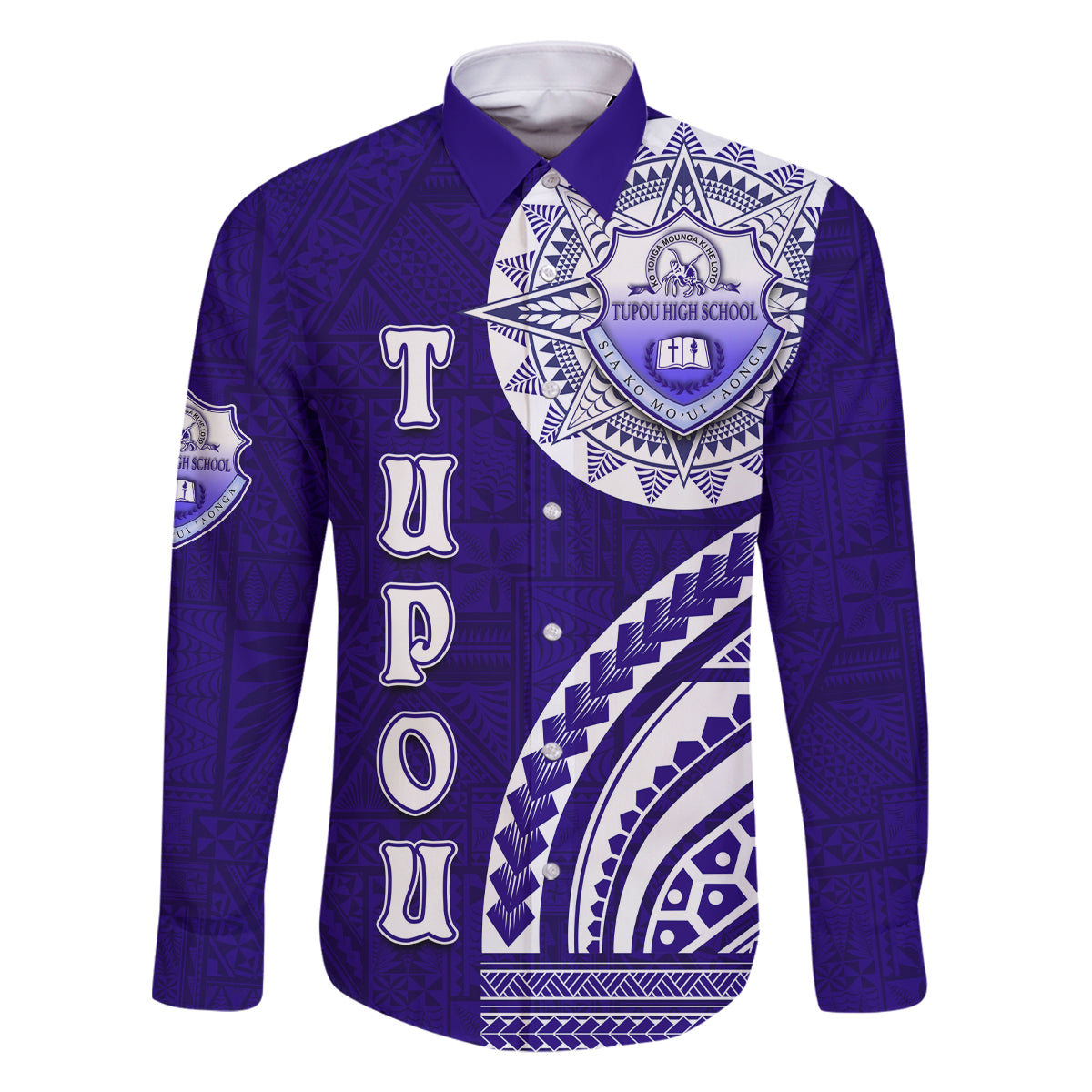 Tupou College Toloa Family Matching Summer Maxi Dress and Hawaiian Shirt Ngatu and Polynesian Pattern