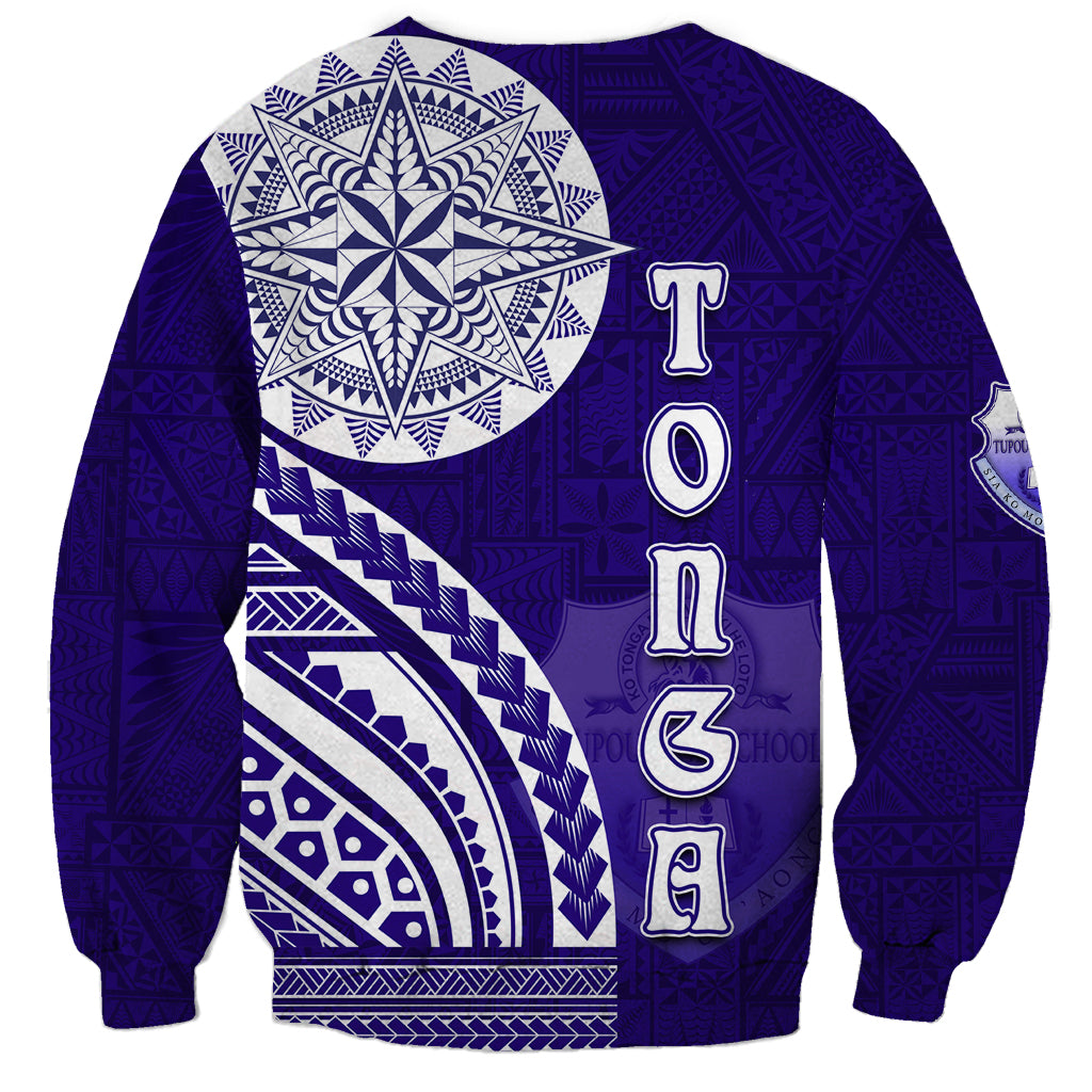 Tupou College Toloa Sweatshirt Ngatu and Polynesian Pattern