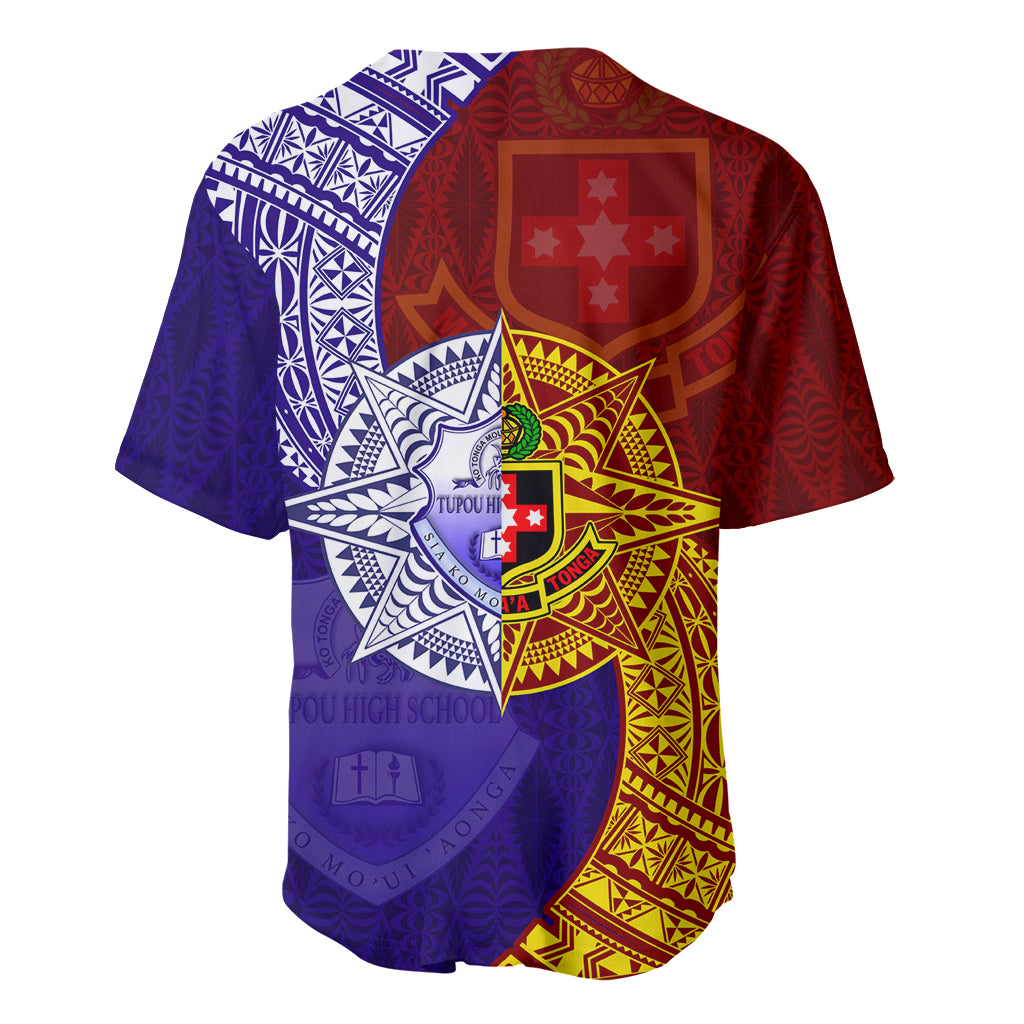 Kolisi Tonga Atele and Tupou College Toloa Baseball Jersey Ngatu and Polynesian Spiral Pattern