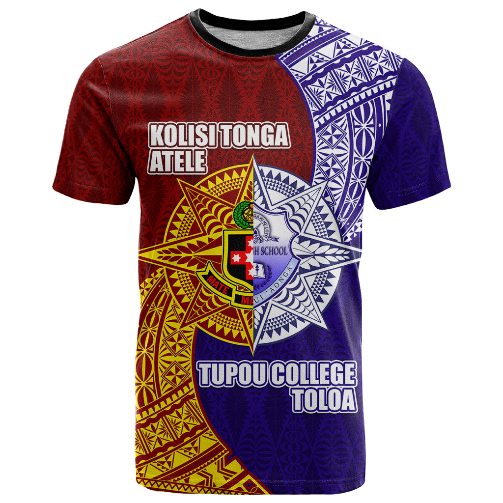 Kolisi Tonga Atele and Tupou College Toloa T Shirt Ngatu and Polynesian Spiral Pattern