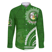 Liahona High School Family Matching Mermaid Dress and Hawaiian Shirt Ngatu and Polynesian Pattern