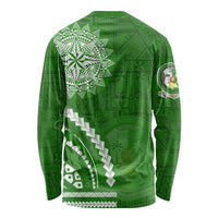 Liahona High School Long Sleeve Shirt Ngatu and Polynesian Pattern