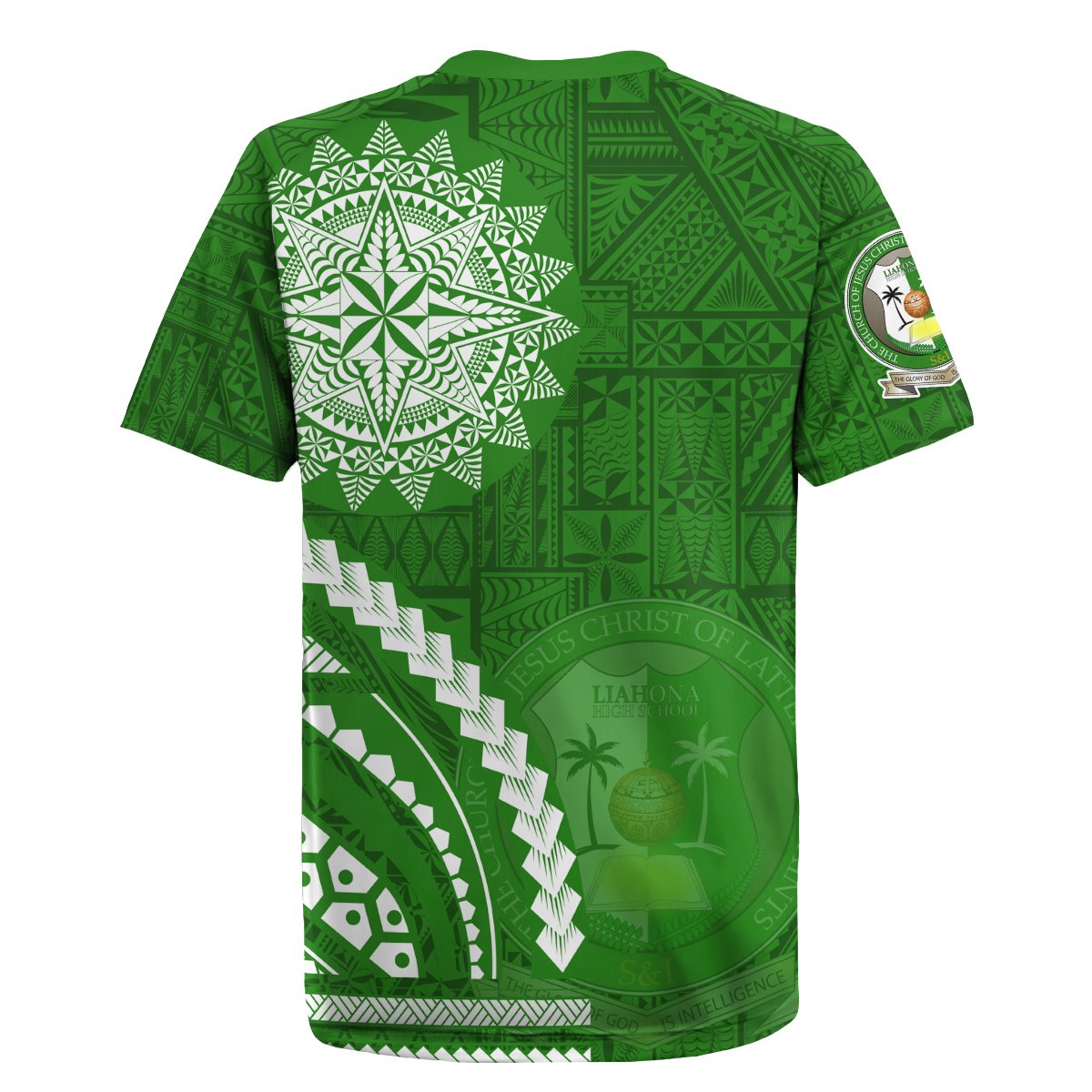 Liahona High School Rugby Jersey Ngatu and Polynesian Pattern LT03 - Polynesian Pride