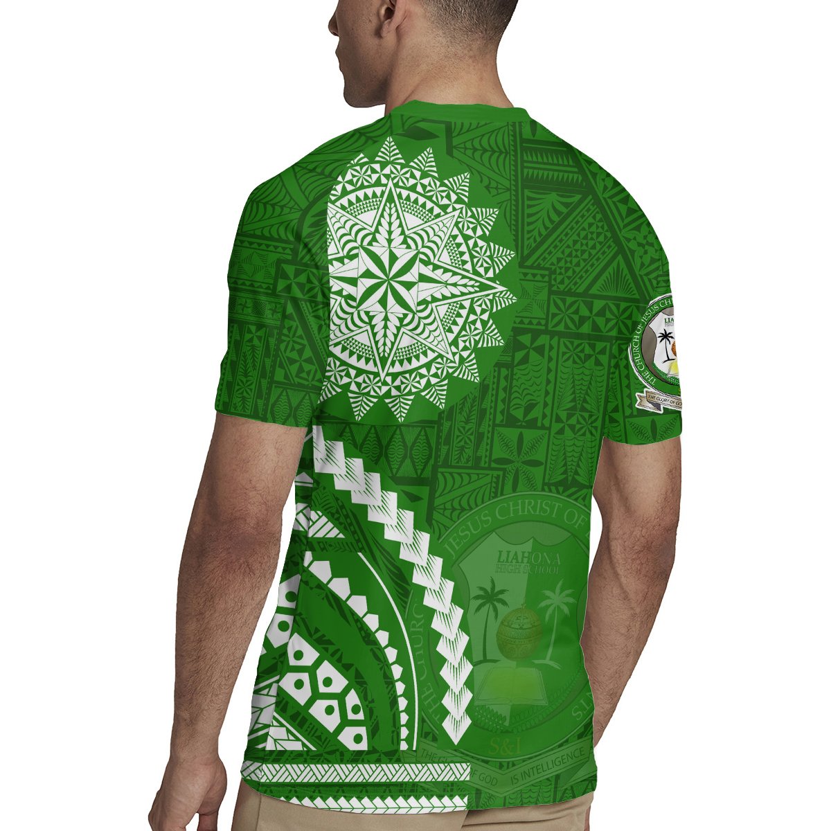 Liahona High School Rugby Jersey Ngatu and Polynesian Pattern LT03 - Polynesian Pride