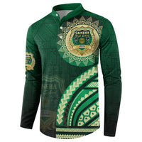 Saineha High School Button Sweatshirt Ngatu and Polynesian Pattern LT03 - Polynesian Pride