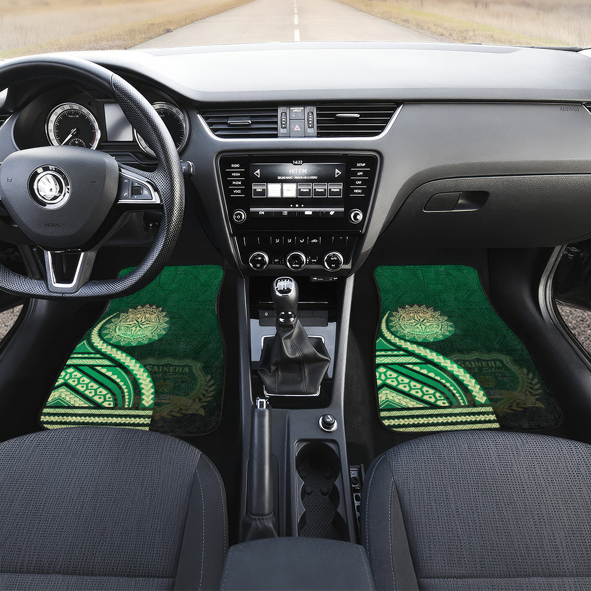 Saineha High School Car Mats Ngatu and Polynesian Pattern