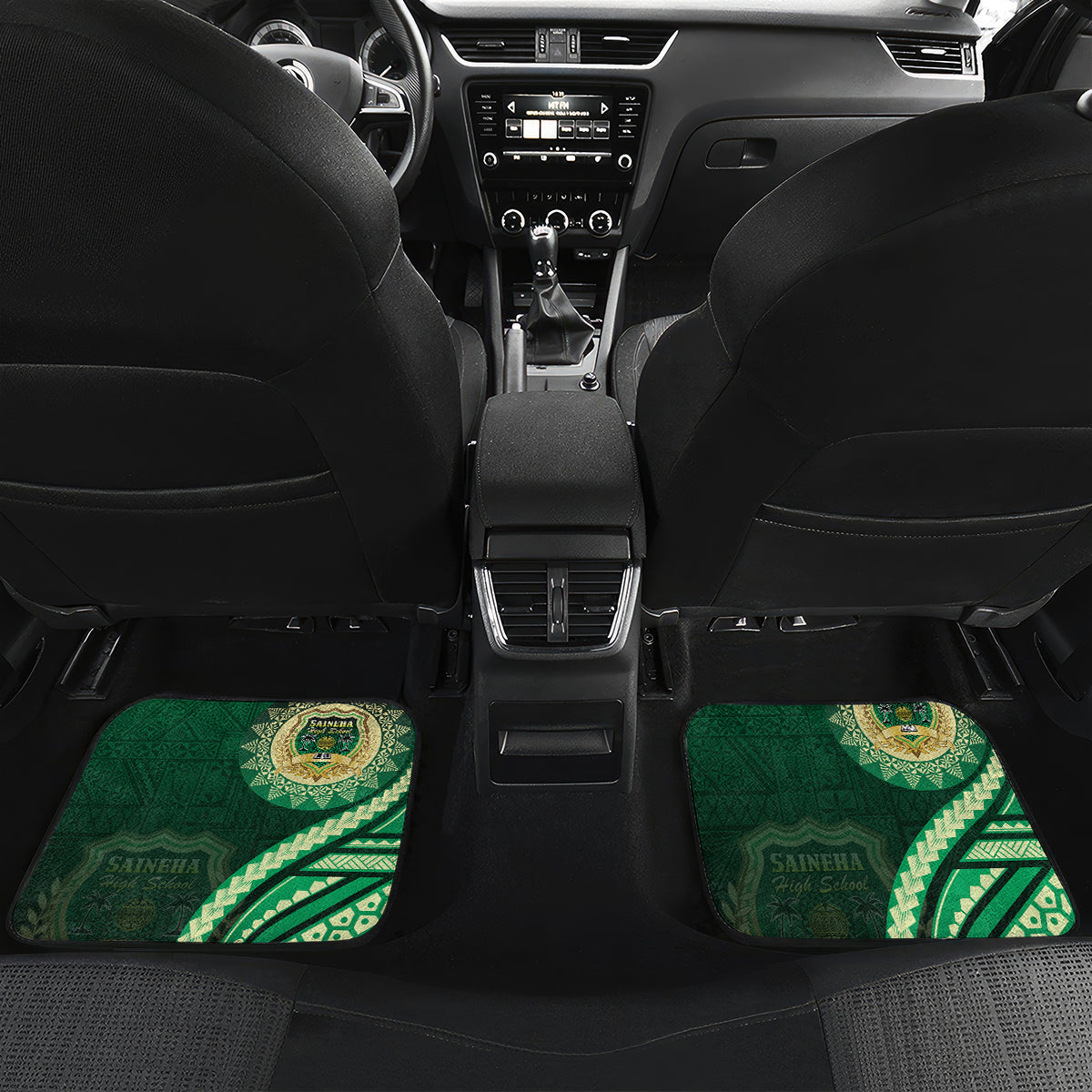 Saineha High School Car Mats Ngatu and Polynesian Pattern