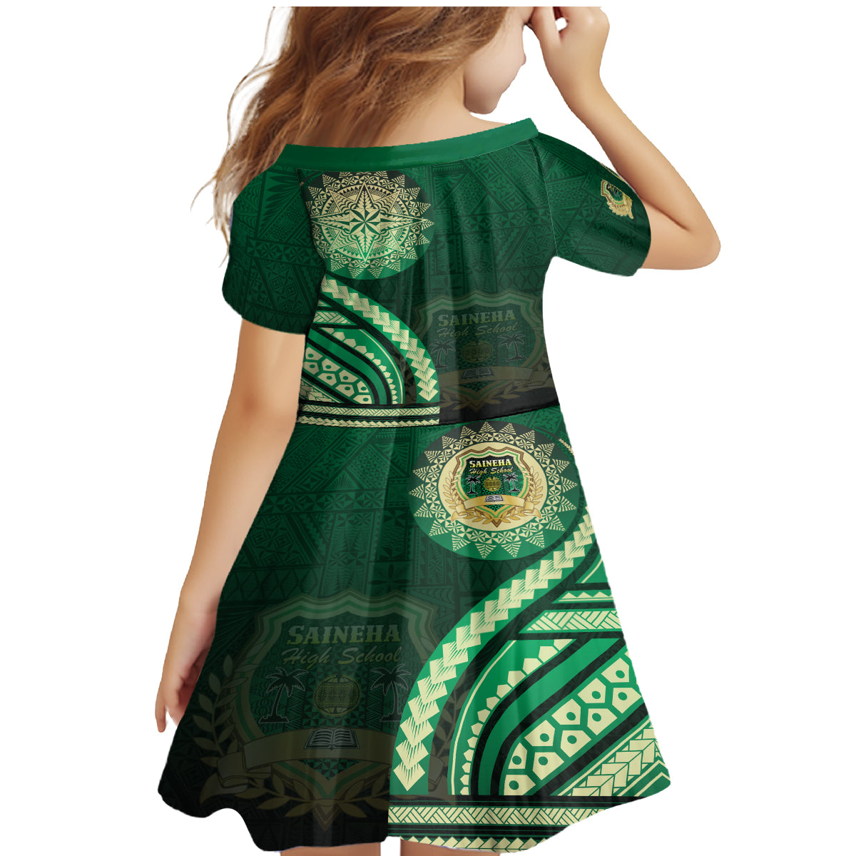 Saineha High School Family Matching Mermaid Dress and Hawaiian Shirt Ngatu and Polynesian Pattern LT03 - Polynesian Pride