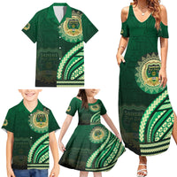 Saineha High School Family Matching Summer Maxi Dress and Hawaiian Shirt Ngatu and Polynesian Pattern LT03 - Polynesian Pride