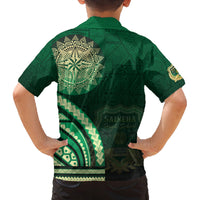 Saineha High School Family Matching Tank Maxi Dress and Hawaiian Shirt Ngatu and Polynesian Pattern LT03 - Polynesian Pride