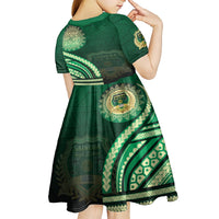 Saineha High School Kid Short Sleeve Dress Ngatu and Polynesian Pattern LT03 - Polynesian Pride
