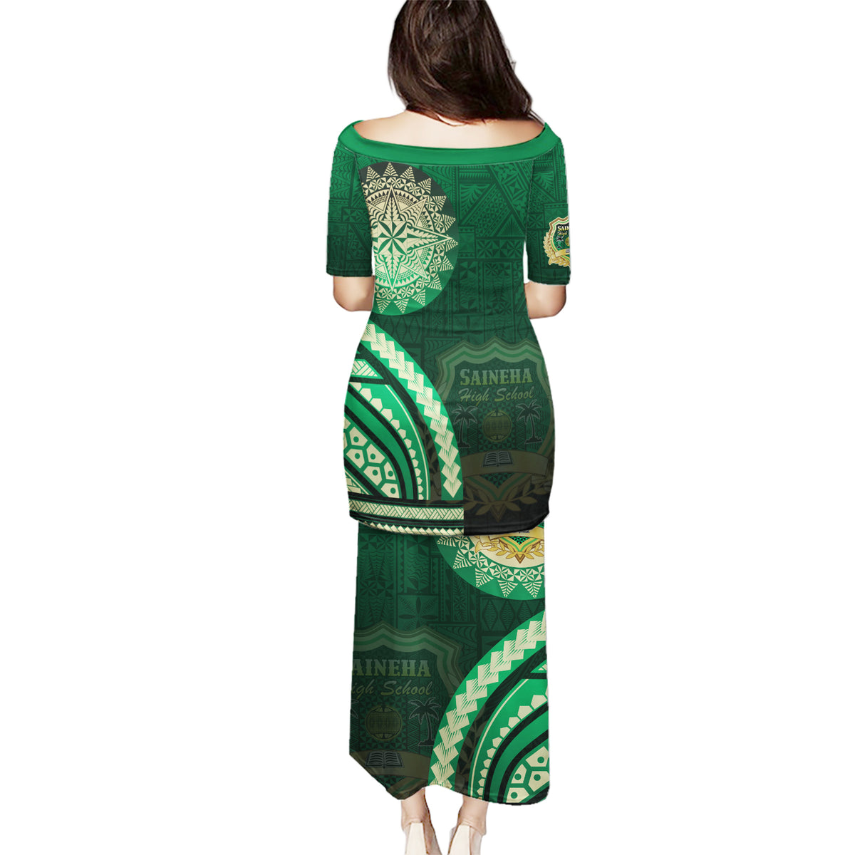 Saineha High School Puletasi Ngatu and Polynesian Pattern