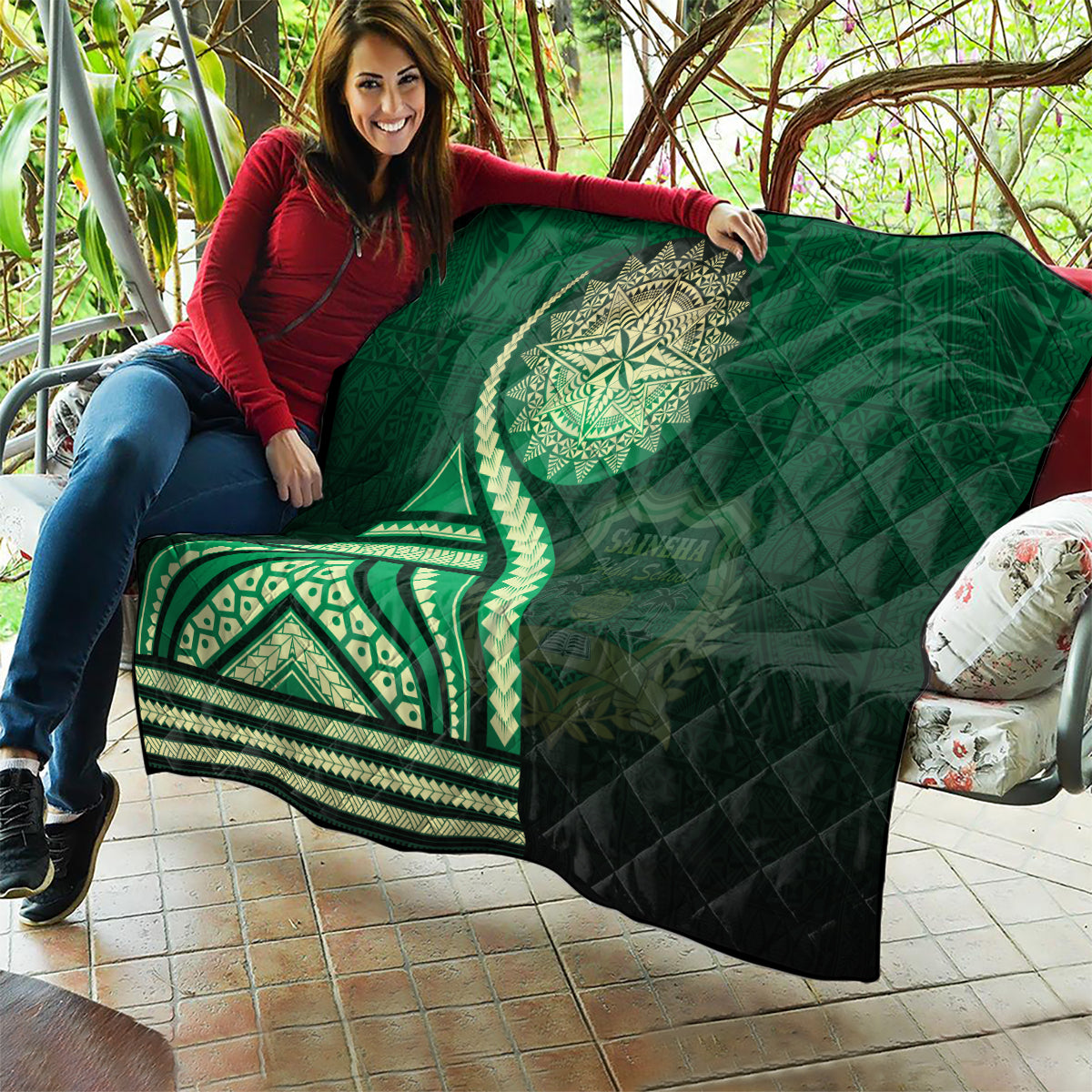 Saineha High School Quilt Ngatu and Polynesian Pattern LT03 - Polynesian Pride