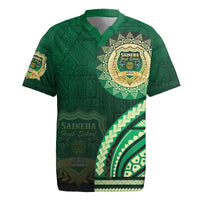 Saineha High School Rugby Jersey Ngatu and Polynesian Pattern