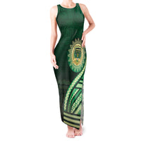Saineha High School Tank Maxi Dress Ngatu and Polynesian Pattern