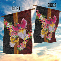 Papua New Guinea Birds and Frangipani Garden Flag Melanesian Art Tattoos - Polynesian Pride